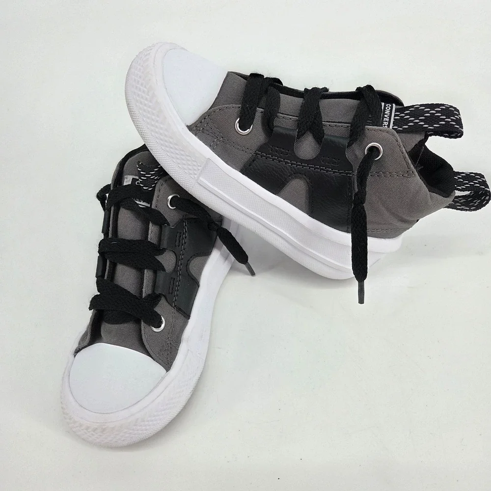 Converse Chuck Taylor All Star Ultra Grey Black Mid Top Sneakers Kids 9 Toddler